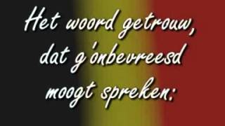 De Brabançonne  Belgisch Volkslied  Belgian National Anthem lyrics [upl. by Siegel]