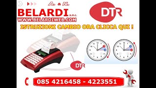 CAMBIO ORARIO REGISTRATORE DI CASSA DTR DPALM WIFI [upl. by Anilam]