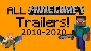 ALL OFFICIAL MINECRAFT TRAILERS 20102020 [upl. by Archibold]