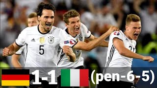 Germany 16 Italy 15 Euro 2016  Extended Higlights and goals penalty shootout [upl. by Giannini]