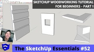 SketchUp Woodworking Tutorial for Beginners  Part 1 [upl. by Zetroc689]