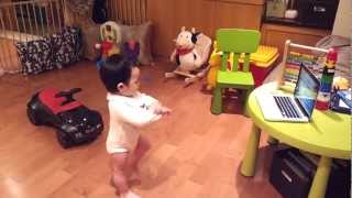 Baby dancing to Gangnam Style [upl. by Aihcrop]