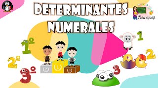 Determinantes  Numerales  Aula chachi  Vídeos educativos para niños [upl. by Betteanne]