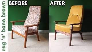 Parker Knoll Armchair  Restoration amp Reupholstery [upl. by Ruttger239]