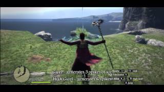 Dragons Dogma  All Mage and Sorcerer Magic and Spells skills demonstration [upl. by Nodnerb]