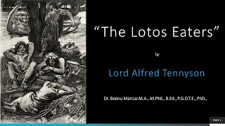 Lord Alfred Tennysons quotThe Lotos Eatersquot  A Lesson for Undergraduate Students of Victorian Poetry [upl. by Sirrom285]