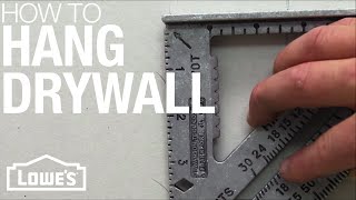 How to Hang Drywall [upl. by Hobie433]