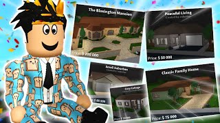 buying all the bloxburg STARTER HOUSES and making fun of them oh my [upl. by Yhprum]