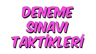 8dkda DENEME SINAVI TAKTÄ°KLERÄ° [upl. by Atsev]