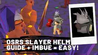 Slayer Helmet  How to Make and Imbue Easy and Fast  Beginner Guide OSRS [upl. by Eiralam]