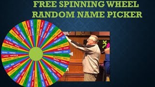 FREE Spinning Wheel Random Name Picker [upl. by Ardnovahs]