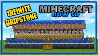 Minecraft Easy Pointed Dripstone Farm Java amp BedrockMCPE 118  Easy Minecraft Tutorial [upl. by Zebaj]