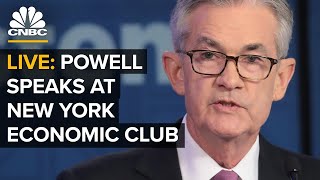 WATCH LIVE Fed Chair Jerome Powell speaks at New York Economic Club — 21021 [upl. by Emmery]