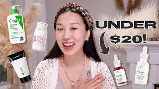 Affordable GLASS SKIN Skincare Under 20 [upl. by Anib]