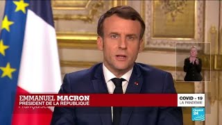 REPLAY  Coronavirus  Allocution dEmmanuel Macron à propos du Covid19 en France [upl. by Lindsley]