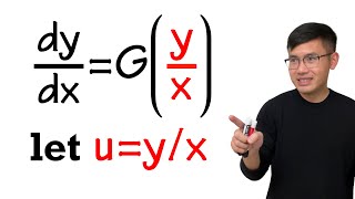 Homogeneous Differential Equations introduction amp example [upl. by Cortney934]