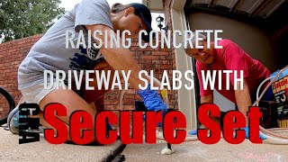 Raising Concrete Driveway Slabs with Secure Set [upl. by Lois]