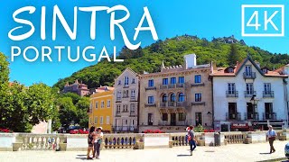 SINTRA Portugal Walking Tour 2023  Portugal 4K ASMR [upl. by Ahsasal]