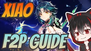 Xiao F2P Guide amp Optimization  Genshin Impact DPS Build [upl. by Ayna]