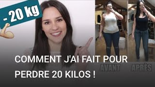 COMMENT JAI FAIT POUR PERDRE 20 KILOS [upl. by Eleda]