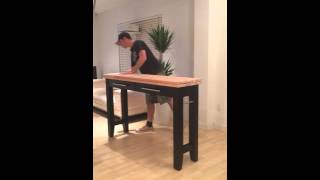 Expanding Kitchen Island  Dining Table space saving [upl. by Anaderol]