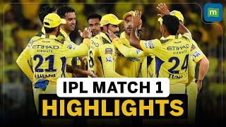 IPL 2024 Match 1 Highlights  CSK Beats RCB In The IPL Opener [upl. by Hephzipa]