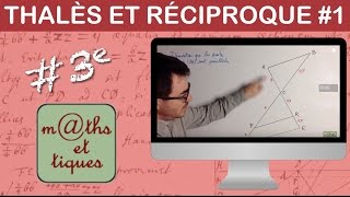 Appliquer la réciproque du théorème de Thalès  Troisième [upl. by Erickson]