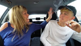 Mom catches 15 year old kid SMOKING cigarettes FREAKOUT Prank [upl. by Atiuqrahc867]