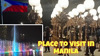 ONE OF BEST PLACE TO VISIT IN MANILA AT NIGHT  LUNETA PARK AT NIGHT [upl. by Naresh]