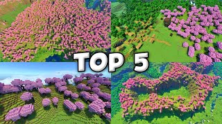 TOP 5 Seeds for Minecraft 121  CHERRY BLOSSOM VILLAGES amp MORE [upl. by Bret]