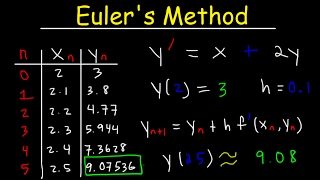 Eulers Method Differential Equations Examples Numerical Methods Calculus [upl. by Aivin908]