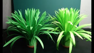 Artificial Grass How to Make Grass using Paper DIY Home Decor Ideas [upl. by Etteloc]