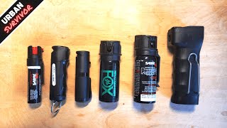 Testing the 6 Best Pepper Sprays for Everyday Carry  Self Defense 🔥 Sabre Red vs POM vs Fox Labs [upl. by Nekcerb]