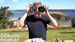 Gordon Ramsay Makes Abalone Scrambled Eggs In New Zealand  Scrambled [upl. by Wager429]