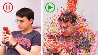 Orbeez Challenge 13 Pranks And Life Hacks [upl. by Lyrej654]