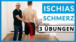 Ischiasschmerzen loswerden 3 SOFORTÜbungen [upl. by Rexford]