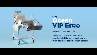 Aquatec Ocean VIP Ergo TiltinSpace Shower Chair Commode [upl. by Ecirahc]