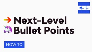 NextLevel List Bullets With CSS marker [upl. by Steel719]