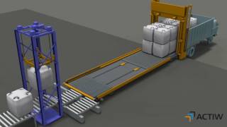 Automatic trailer and container loading solution for Big Bags by Actiw LoadMatic [upl. by Ssegrub]