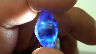 Gem Cutting Faceting amp Polishing  Blue Sapphire [upl. by Lapides977]