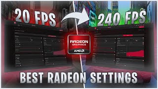 AMD RADEON BEST SETTINGS to OPTIMIZE GAMING amp PERFORMANCE [upl. by Cecily]