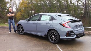 2021 Honda Civic Sport Touring Hatchback Quick Exterior And Interior Tour [upl. by Edmanda]