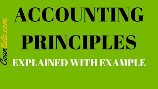 Accounting Principles  Explained with Examples [upl. by Pratte431]