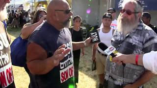 Rabbi confronts Christian streetpreacher Ruben proselytizing at Israeli Independence Fair in LA [upl. by Sanjiv]