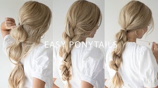 HOW TO BRAIDED PONYTAIL HAIRSTYLES 👱🏻‍♀️ Everyday Hairstyles [upl. by Farver]