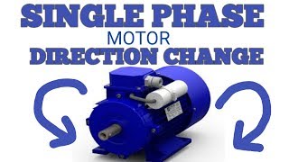 HOW TO CHANGE SINGLE PHASE MOTOR DIRECTION [upl. by Aelsel220]