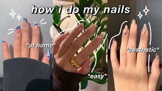 HOW I DO CUTE amp EASY NAILS PINTEREST INSPIRED  Ep 1 🥥 [upl. by Baten]