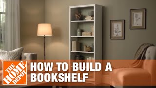 DIY Bookshelf – Simple Wood Projects  The Home Depot [upl. by Montanez]