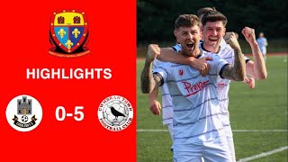 Caerleon 05 Cwmbrân Town  Gwent FA Senior cup  Quarter final highlights [upl. by Kruter]