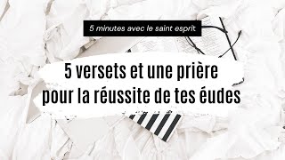 5 Versets bibliques et une prière pour la réussite de tes études  By Linda Luz [upl. by Smitty534]